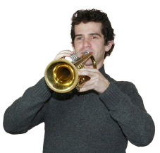 photo of Sam playing trumpet