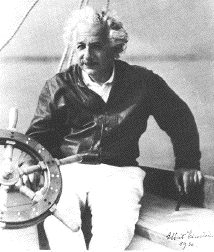 photo of Einstein the sailor