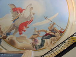The spectacular Italian ceiling at Le Bon Bolli, Christchurch (click to enlarge; 1.18 MB)