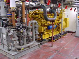 One of the three 750kW diesel generators (click to enlarge; 1.45 MB)