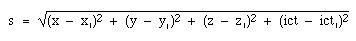 spacetime separation equation